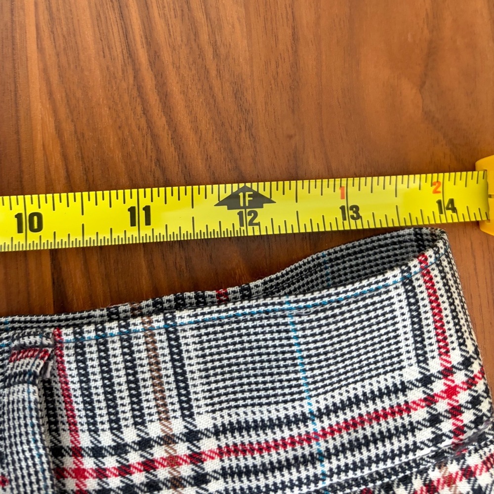 Pendleton Wool Trousers Womens 10 Grey Plaid Pleated High Waist Vintage USA Made - Picture 6 of 9
